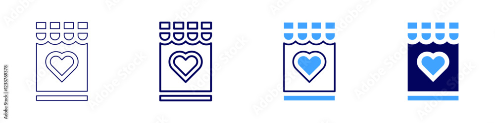 Wishlist icon in 4 different styles. Thin Line, Line, Bold, and Bold Line. Duotone style. Editable stroke Wishlist icon in 4 different styles. Thin Line, Line, Bold, and Bold Line. Duotone style. Editable stroke