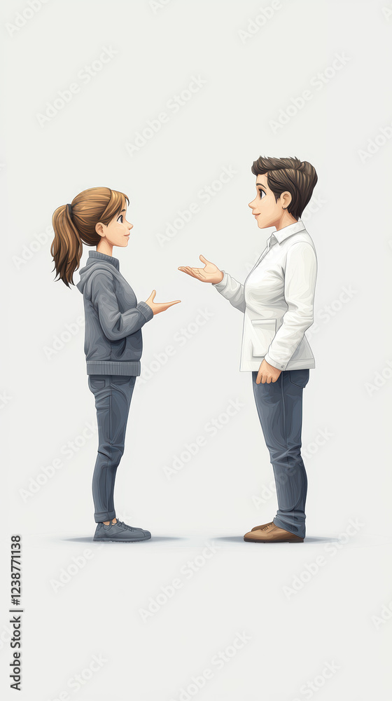 female bank employee and male colleague engaging in conversation, showcasing teamwork and professionalism female bank employee and male colleague engaging in conversation, showcasing teamwork and professionalism