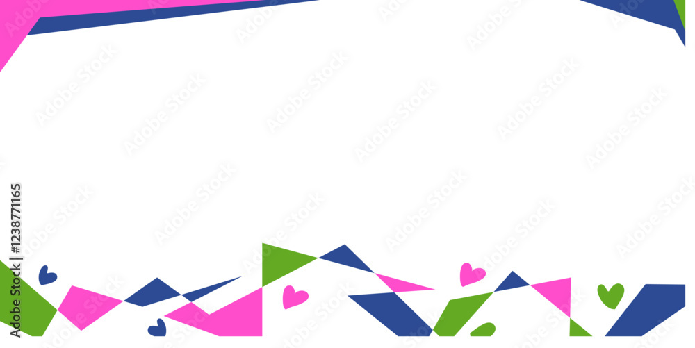 Valentine's day theme background with colored love elements and empty area for text, minimalist valentine's day theme background Valentine's day theme background with colored love elements and empty area for text, minimalist valentine's day theme background