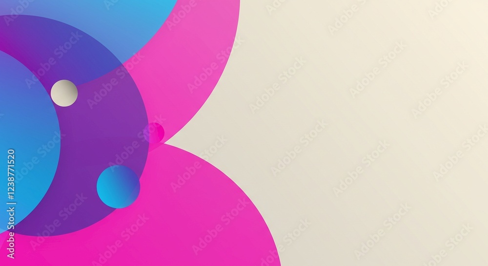 Abstract Pink Blue Purple Circles Background Design Abstract Pink Blue Purple Circles Background Design