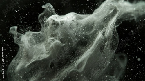 Ethereal Shadows of Data Evaporation in Illuminous Particles and Swirls