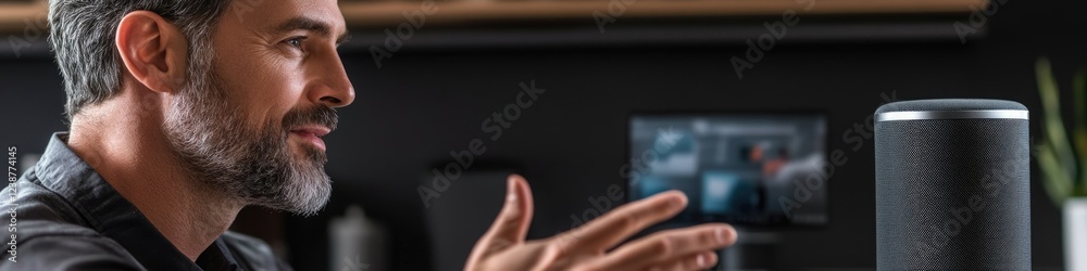 Obraz premium A person listens intently to a presentation or speech, possibly in a conference setting