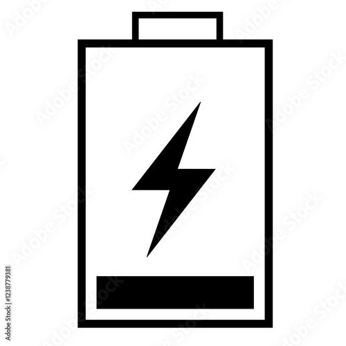 Free Download black silhouette very low battery charging icon - GFXLoad