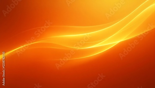 Abstract orange rays  dynamic golden streaks  smooth gradients  futuristic background