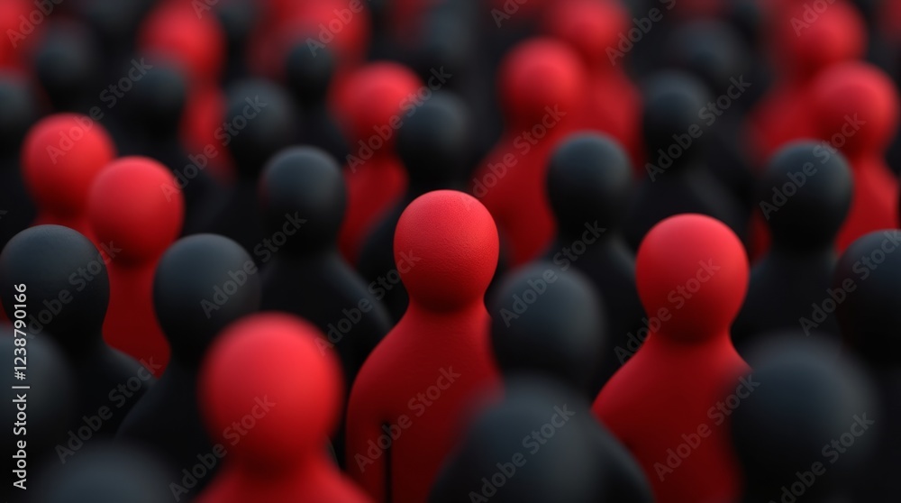 Fototapeta premium Standing Out in the Crowd