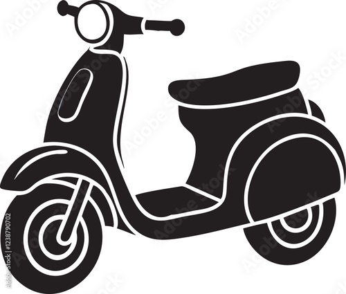 Stylish Scooty Bike Vector design