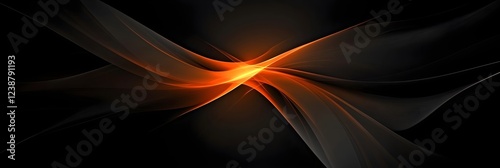 Dark gradient background with glowing light in the center.