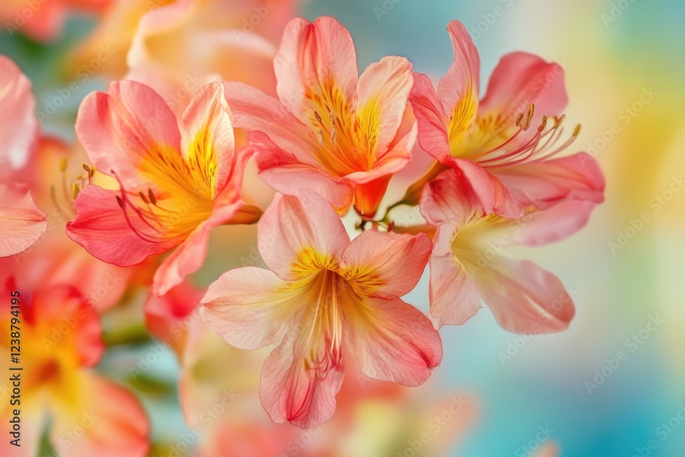 Naklejka premium A close-up shot of a bouquet of bright pink flowers