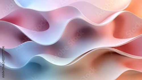 Wallpaper Mural Abstract Pastel Waves Background Texture Torontodigital.ca