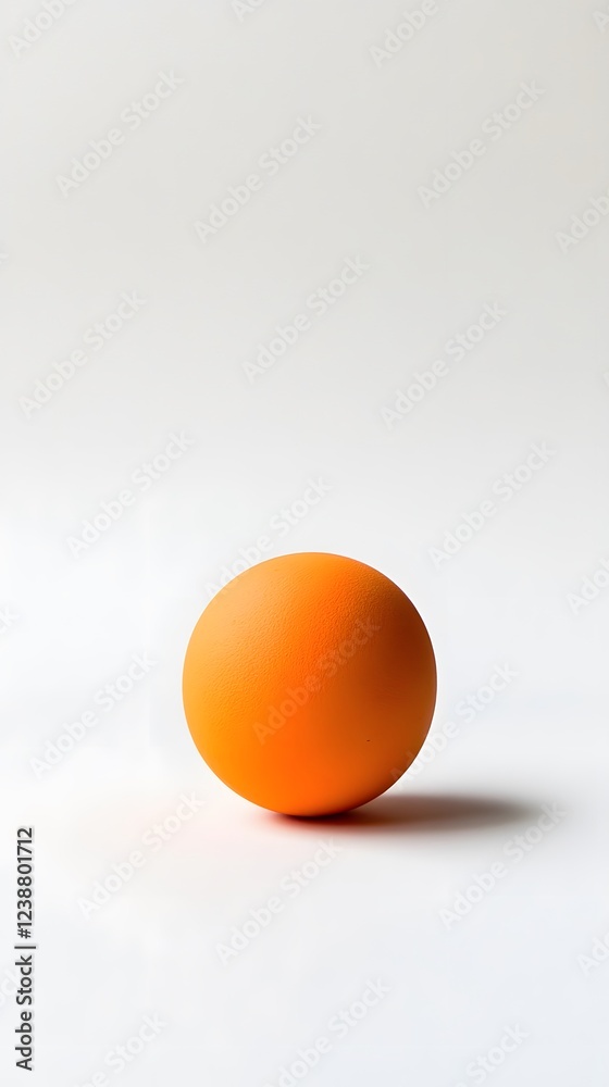 64. A lacrosse ball placed gently on white background 64. A lacrosse ball placed gently on white background