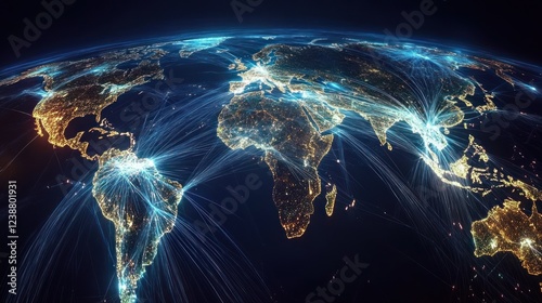 Global Network Illuminated Earth Connections
