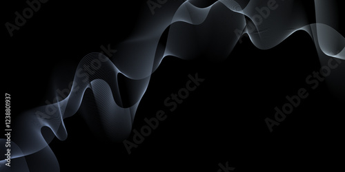 Abstract wavy lines Digital frequency track equalizer background. colorful web line and valleys is featured in an abstract background illustration. Energy technology concept modern backdrop. vector.	