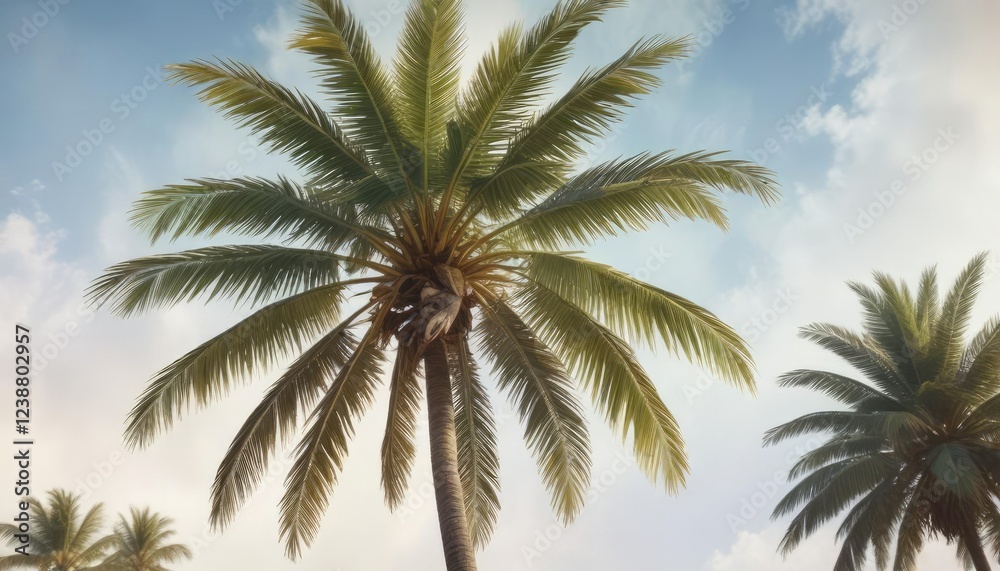 Stunning watercolor painting of a palm tree with a dreamy vibe, palm tree, painting, dreamy, watercolor Stunning watercolor painting of a palm tree with a dreamy vibe, palm tree, painting, dreamy, watercolor