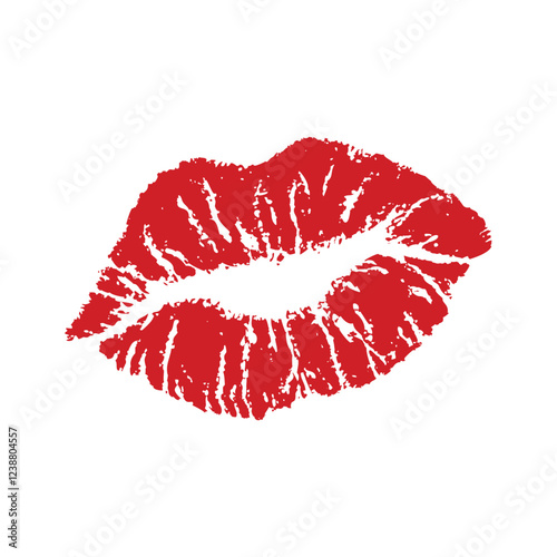 Lips Tracing Vector – Minimalist Lip Outline for Beauty, Makeup, Fashion, and Romantic Design Elements