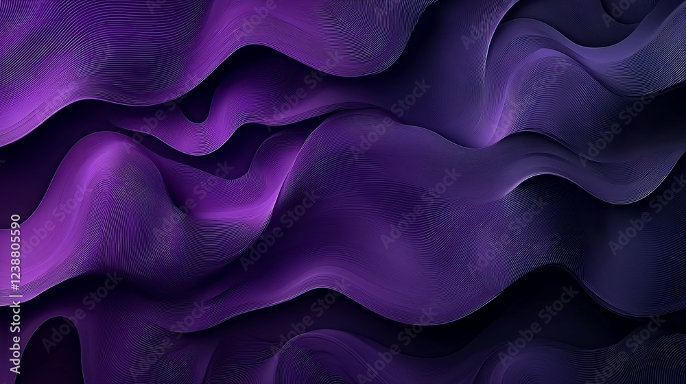 Obraz premium Abstract Purple Waves Background Texture Design