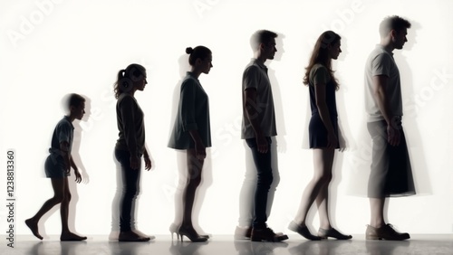Exploring the journey of growth and transformation through captivating silhouettes