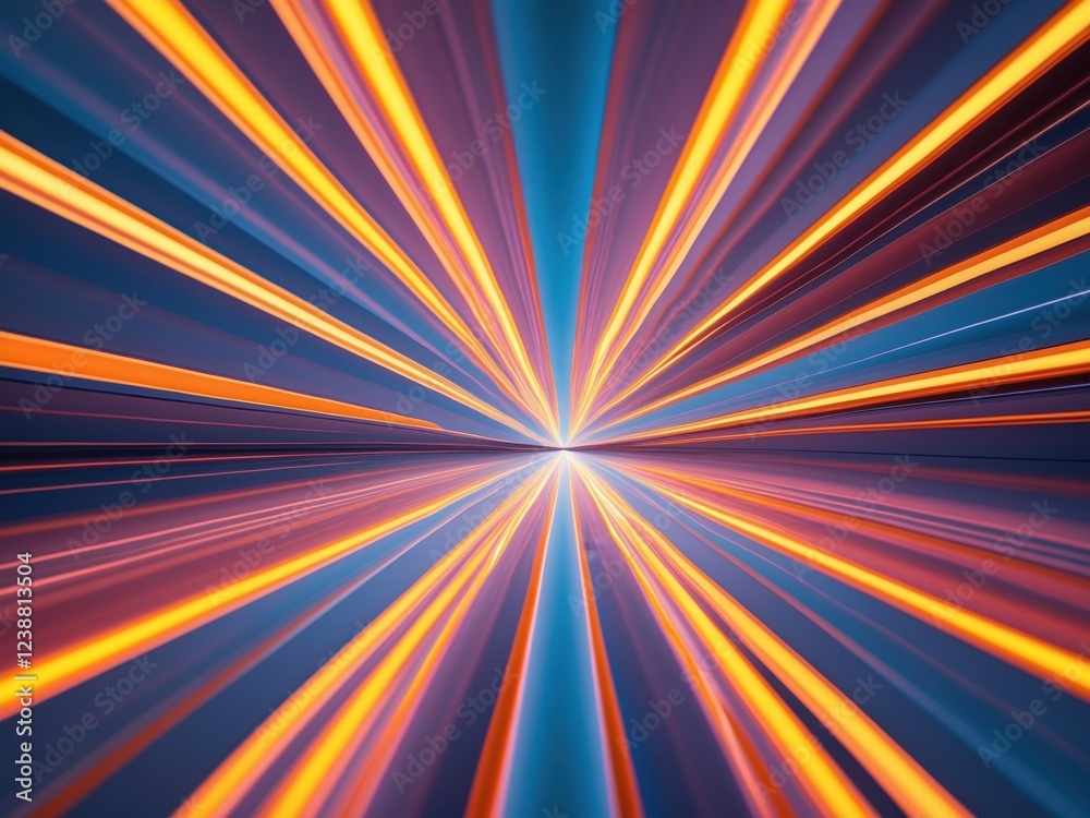 Dynamic Light Trails Creating Abstract Energy Burst Effect Dynamic Light Trails Creating Abstract Energy Burst Effect