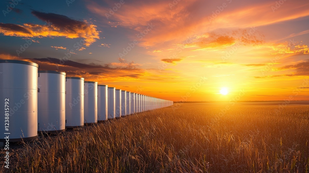 A renewable energy storage facility using advanced batteries. A renewable energy storage facility using advanced batteries.