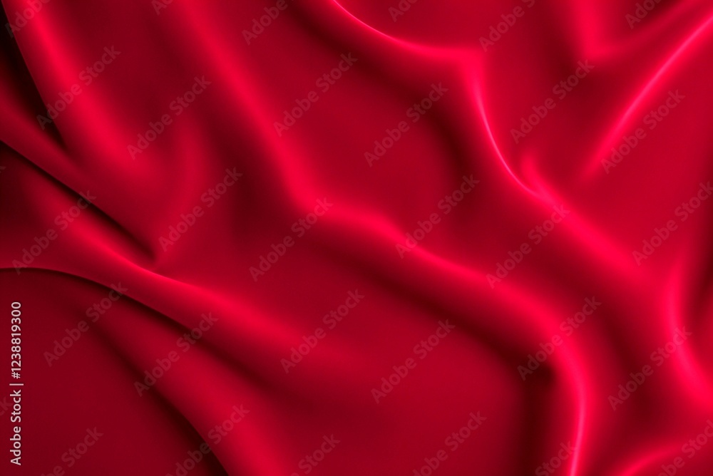 Obraz premium The background is velvet textured, soft and luxurious with rich, smooth folds and a slight sheen. Royal red color with subtle highlights showing the plush fabric