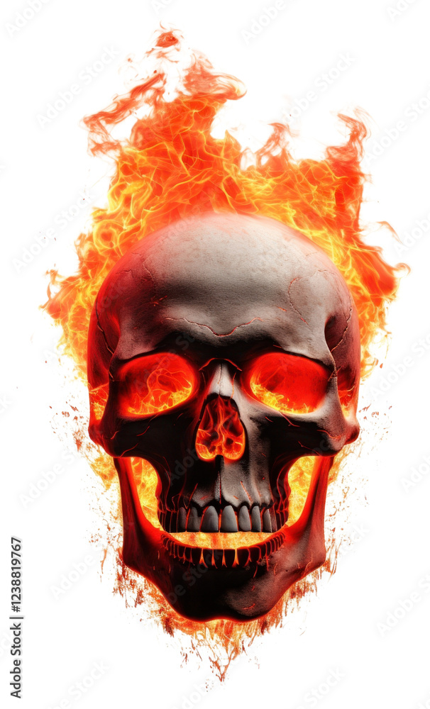 PNG Skull with fire photography portrait bonfire. PNG Skull with fire photography portrait bonfire.