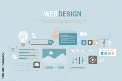 Graphic and web design. Custom design for a sites, mobile applications, Ui UX design. Creative concept for web banner, social media, business presentation,