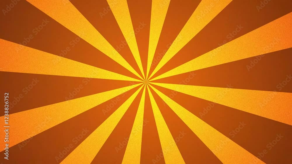 Orange retro sunburst stripes backgrounds seamless loop animation