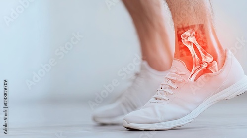 Injury awareness for ankle conditions. X-ray bone, injury
