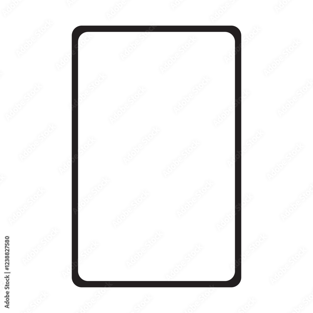 Simple black frame isolated on transparent background. Horizontal rectangle with rounded corners. Empty space Simple black frame isolated on transparent background. Horizontal rectangle with rounded corners. Empty space