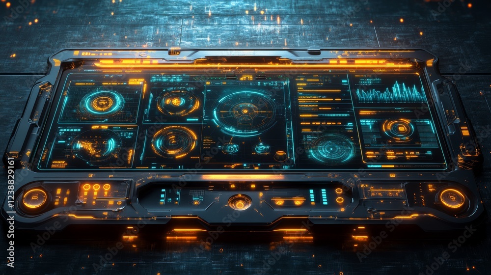 Obraz premium Future technology control panel