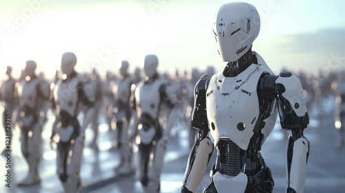 A Legion Of Advanced Humanoid Robots Stands Ready