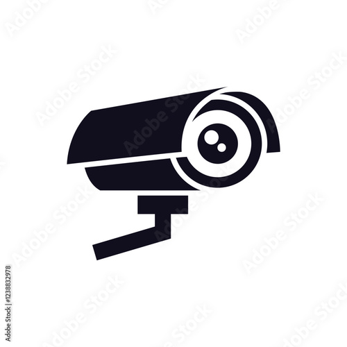 CCTV Security camera icon template design.