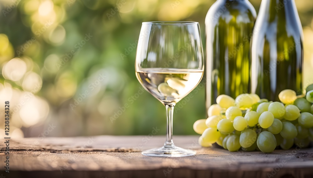 Boozy Organic Sauvignon White Wine in a Glass Boozy Organic Sauvignon White Wine in a Glass