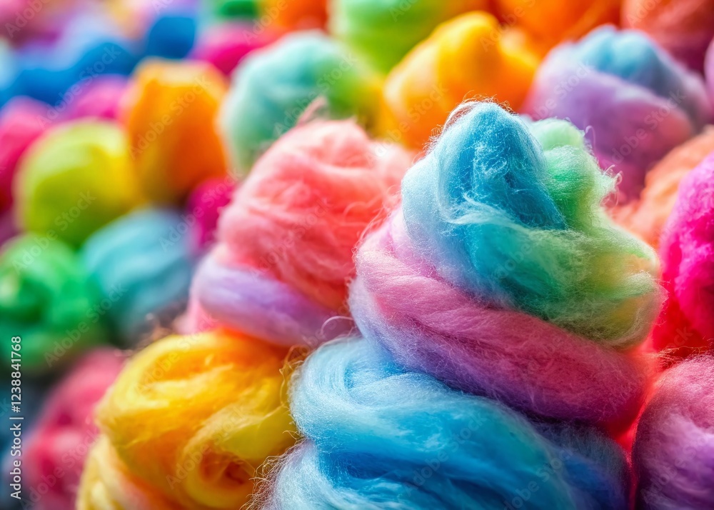 Fluffy and Vibrant Cotton Candy Fluffy and Vibrant Cotton Candy