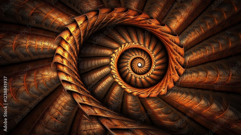 Fototapeta premium Capturing Notions of Infinity through Abstract Patterns and Textures