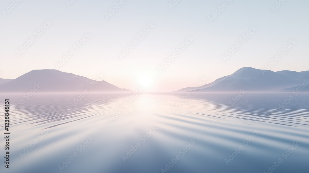 Gentle ripple lines spreading outward on a tranquil water surface, showcasing a peaceful and minimalistic scene. Gentle ripple lines spreading outward on a tranquil water surface, showcasing a peaceful and minimalistic scene.