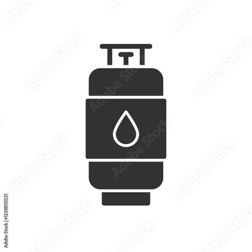 Gas Cylinder Icon Sign Symbol Vector