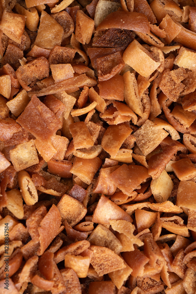 Crispy Fried Pita Bread texture for soups and fatteh Crispy Fried Pita Bread texture for soups and fatteh