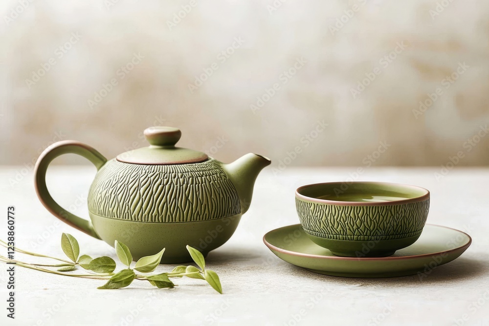 Traditional Asian tea utensils used in ceremonies. Traditional Asian tea utensils used in ceremonies.