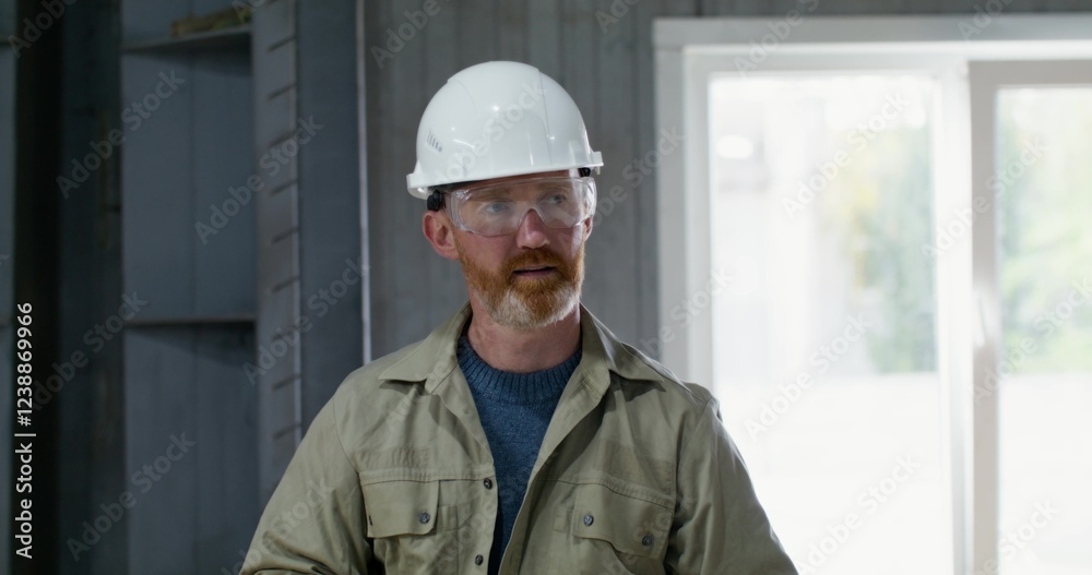 Two men are working intently at a cardboard factory. They check the quality of the cardboard Two men are working intently at a cardboard factory. They check the quality of the cardboard