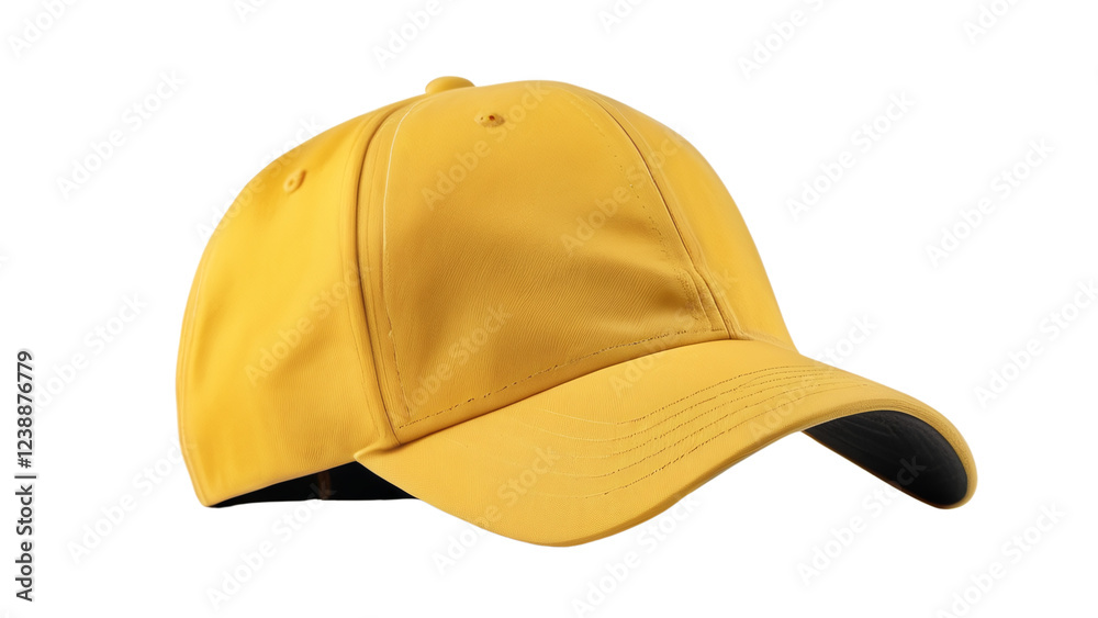 Fototapeta premium Mustard Yellow Baseball Cap Plain Style