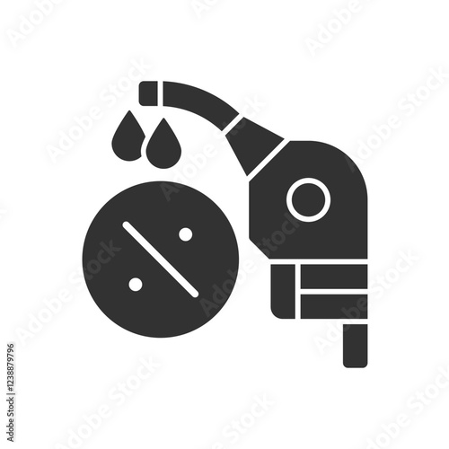 Petrol Pump Tax Icon - Percent Icon