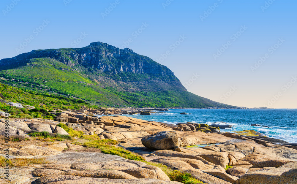 Sandy Bay Beach with Boulders During Sunset, Cape Town, South Africa