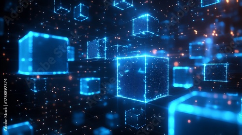 Blue cube data flow