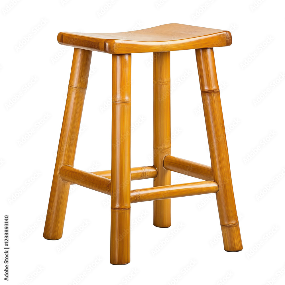 Simple bamboo stool for casual seating. Simple bamboo stool for casual seating.