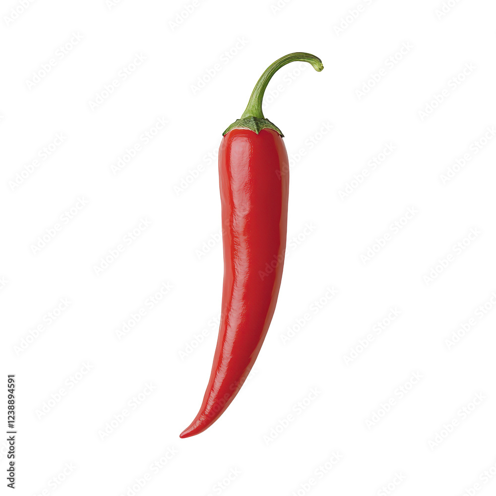 Fresh red chili pepper, vibrant and spicy, perfect for culinary dishes and garnishing. Fresh red chili pepper, vibrant and spicy, perfect for culinary dishes and garnishing.