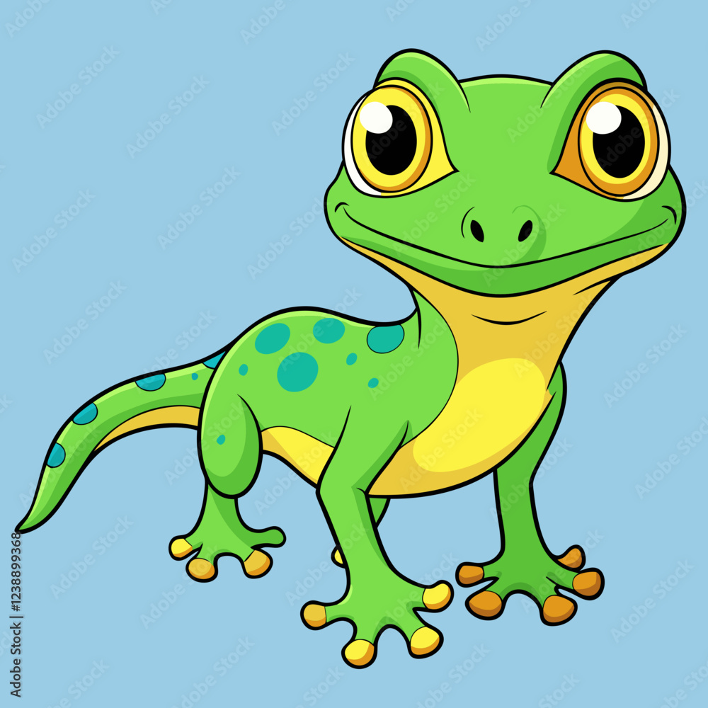 Obraz premium Gecko vector illustration 