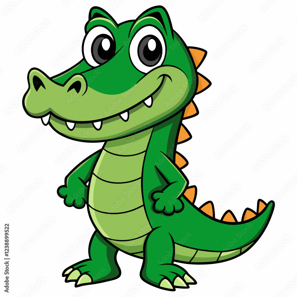 Naklejka premium Alligator vector illustration