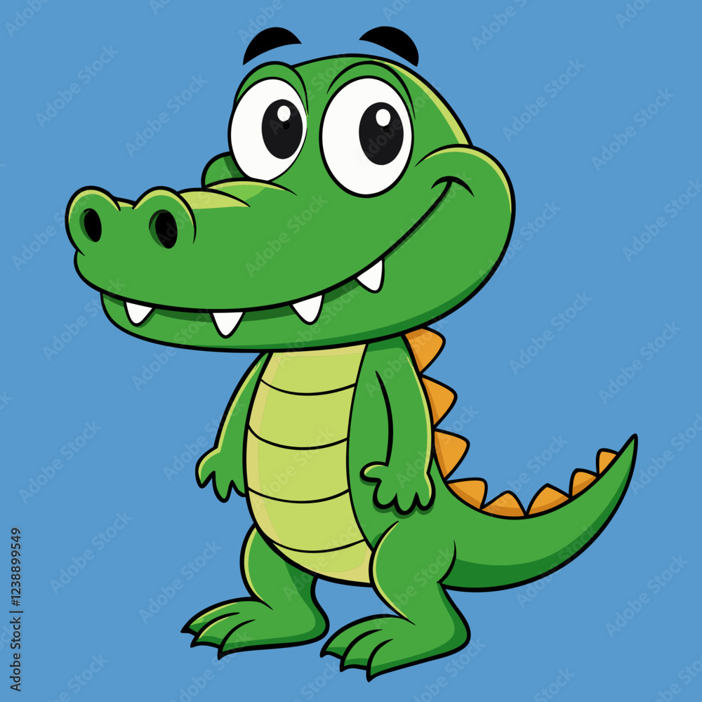Fototapeta premium Alligator vector illustration 
