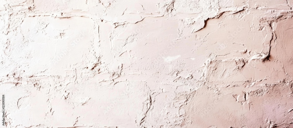 Obraz premium Textured white brick wall background with weathered surface marks and imperfections