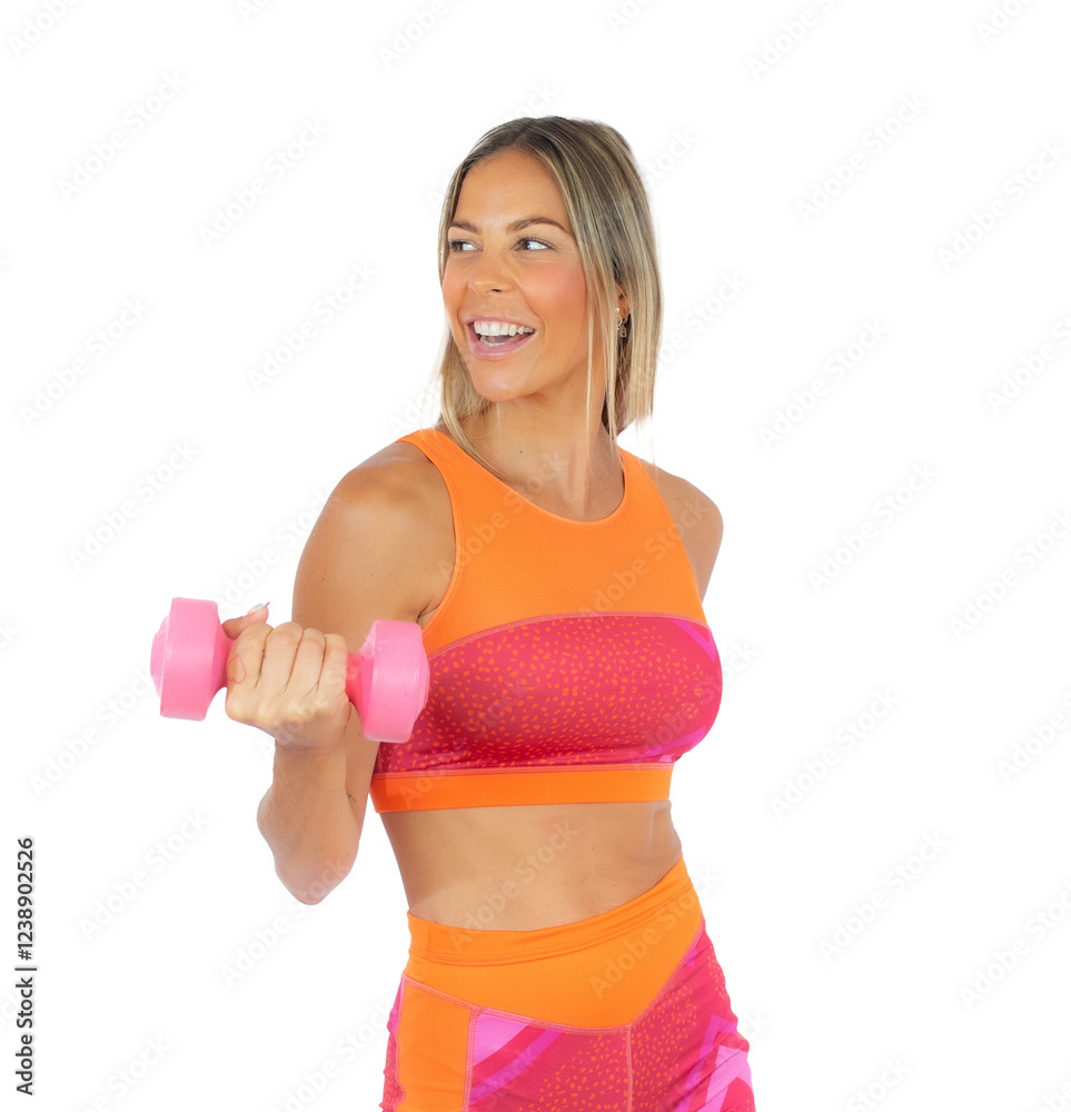 Young sport woman looking side standing over transparent background. PNG transparent. Young sport woman looking side standing over transparent background. PNG transparent.
